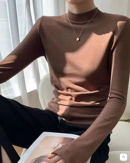 Blusa Bloom com Gola e Mangas longas